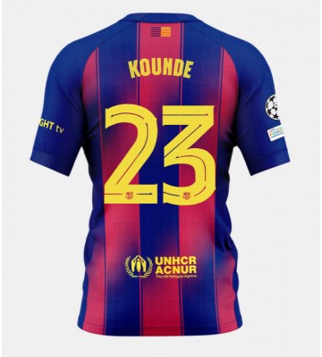 Barcelona Jules Kounde #23 Hjemmebanetrøje 2025-26 Kortærmet
